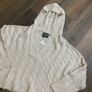 Women's Cream Cable Knit Sweater